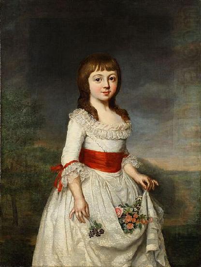 Portrait of Duchess Charlotte Friederike of Mecklenburg as a child, unknow artist